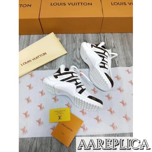 Replica Louis Vuitton White LV Archlight Sneaker 4