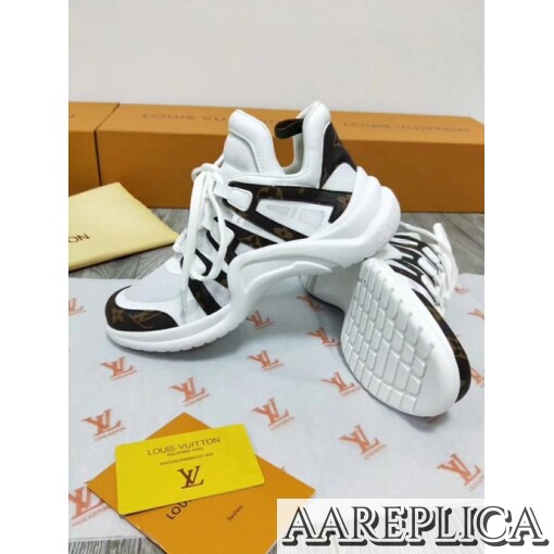 Replica Louis Vuitton White LV Archlight Sneaker 7