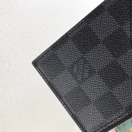Replica Louis Vuitton Coin Card Holder Damier Graphite N64038 7