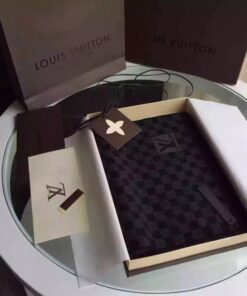 Replica Louis Vuitton Petit Damier Graphite Scarf NM M74200 2