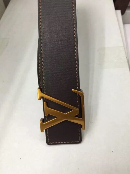 Replica Louis Vuitton LV Initiales Belt Utah Leather M6902Q 3