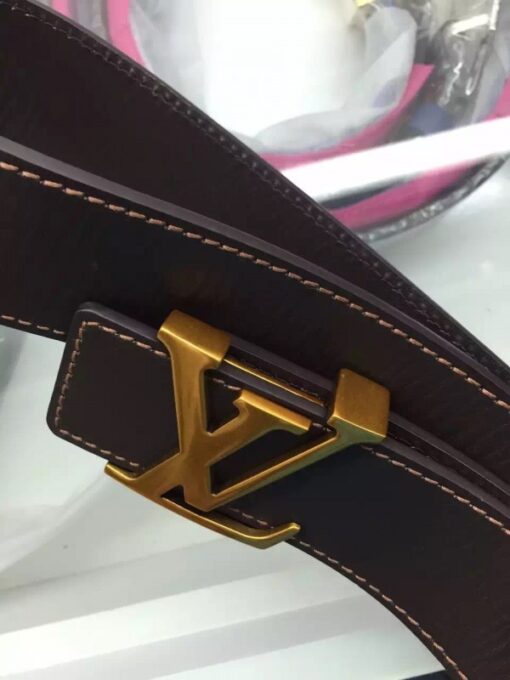 Replica Louis Vuitton LV Initiales Belt Utah Leather M6902Q 5