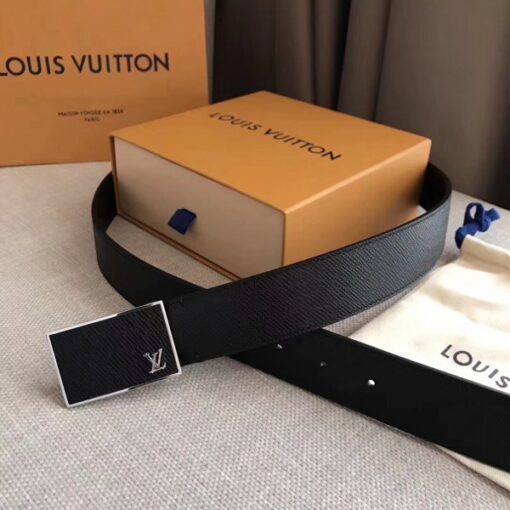 Replica Louis Vuitton Metropole 35MM Belt Taiga Leather M0002S 3