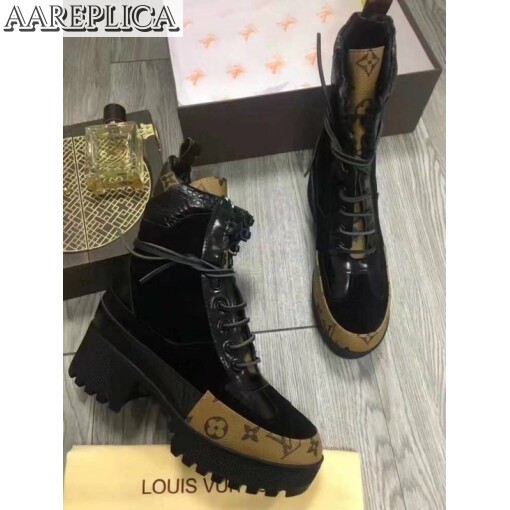 Replica Louis Vuitton Black Laureate Desert Boot 2