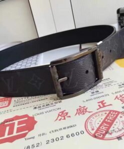 Replica Louis Vuitton Reverso 40mm Belt Monogram Eclipse M9044N 2