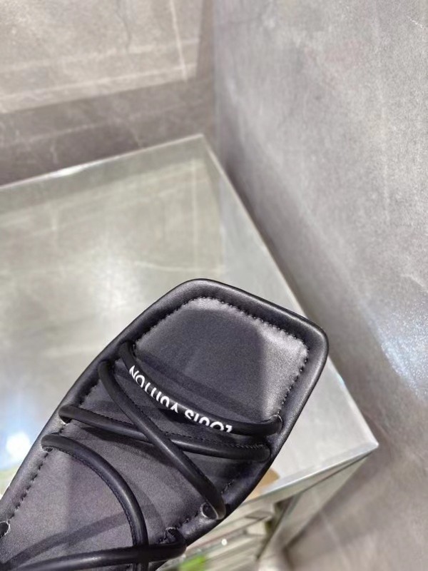 Louis Vuitton Nova Sandal 9Cm in Black - Shoes 1A9CXS - $139.10 