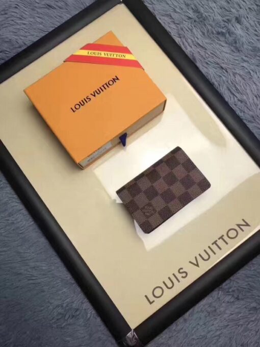 Replica Louis Vuitton Pocket Organiser Damier Ebene N63145 2