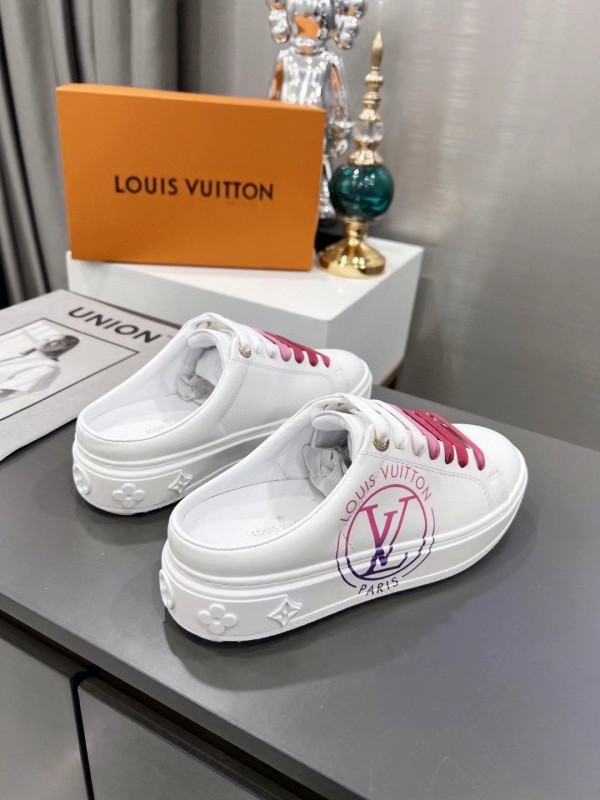 Louis Vuitton Time Out Debossed Monogram Leather White Silver