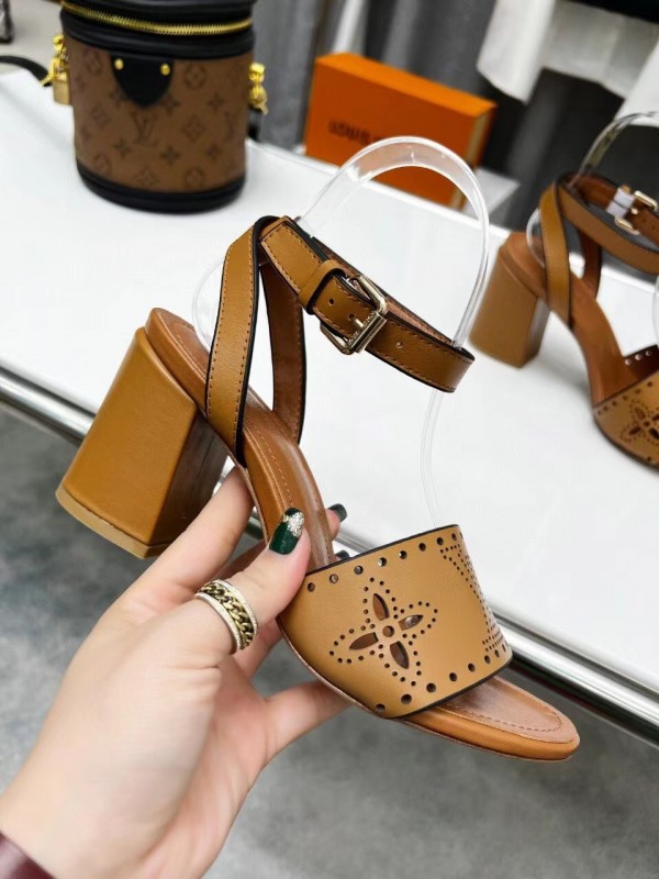 Replica Louis Vuitton Lock It Flat Mules In Perforated Monogram Canvas for  Sale