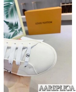 Replica Louis Vuitton White/Black Time Out Sneakers 2