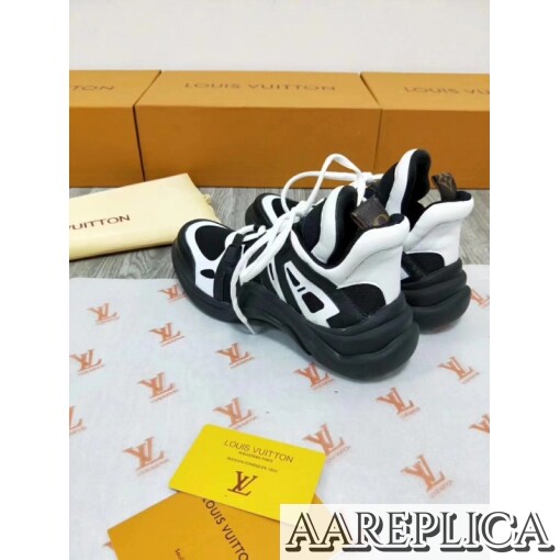 Replica Louis Vuitton Black/White LV Archlight Sneaker 4