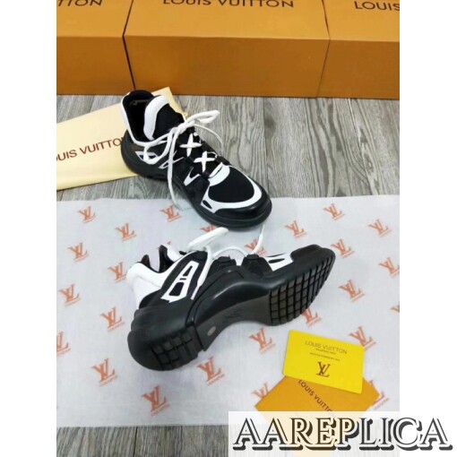Replica Louis Vuitton Black/White LV Archlight Sneaker 5