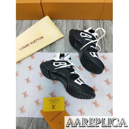 Replica Louis Vuitton Black/White LV Archlight Sneaker 6