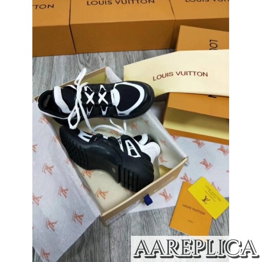 Replica Louis Vuitton Black/White LV Archlight Sneaker 7