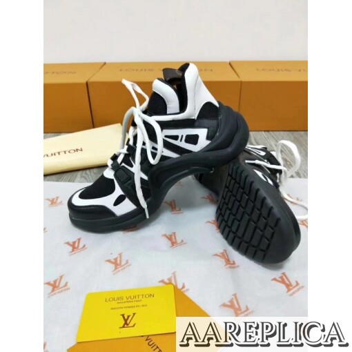 Replica Louis Vuitton Black/White LV Archlight Sneaker 8