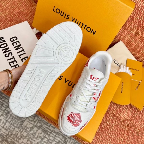 Louis Vuitton Trainer Red White (TOP QUALITY, 1:1 Rep, from