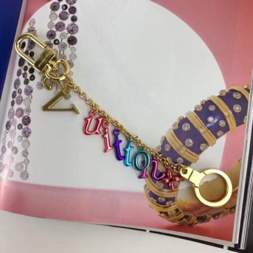 LOUIS VUITTON New Wave Chain bag charm and key holder M63748