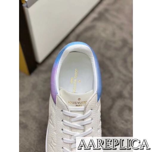 Replica Louis Vuitton Luxembourg Sneakers In White Monogram Leather 2