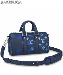 Replica Louis Vuitton Keepall XS Ink Watercolor Leather M57844 2