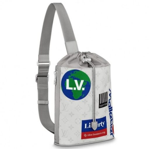 Replica Louis Vuitton Chalk Sling Bag White Monogram M44629