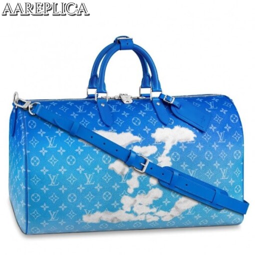Replica Louis Vuitton Keepall Bandouliere 50 Bag Monogram Clouds M45428