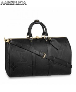 Replica Louis Vuitton Keepall Bandouliere 45 Bag Monogram Empreinte M45532