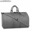 Replica Louis Vuitton Keepall Bandouliere 50B Bag Glitter Leather N58041 9