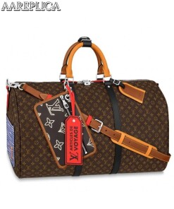 Replica Louis Vuitton Keepall Bandouliere 50 Patchwork Bag M56855