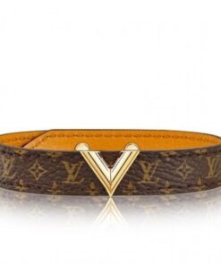 Louis Vuitton M6558E LV Dauphine bracelet in Monogram Canvas With  Brown/Black Replica sale online ,buy fake bag
