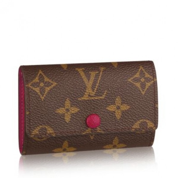 Louis Vuitton Key Pouch Monogram Brown in Canvas with Brass
