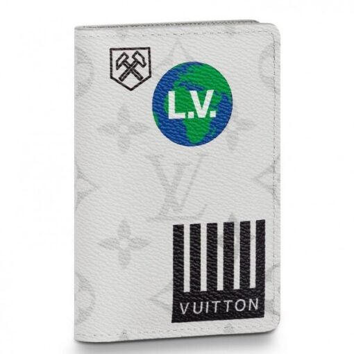 Replica Louis Vuitton Pocket Organizer White Monogram M67817