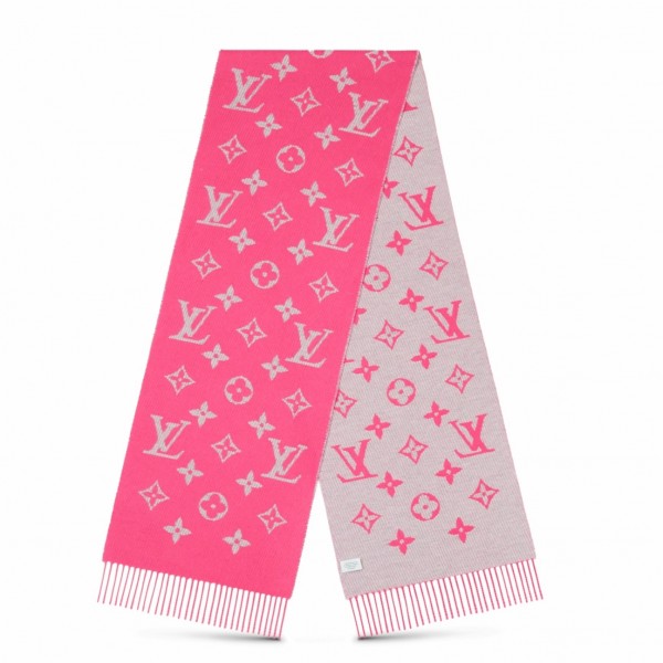 Replica Louis Vuitton Pink Daily LV Scarf M76699 for Sale