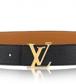 Louis Vuitton LV Initiales 40mm Reversible Belt Brown Damier Ebene. Size 100 cm