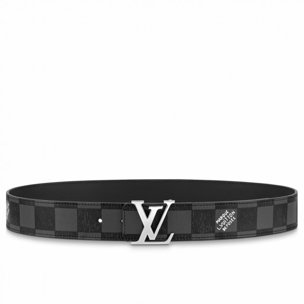 Louis Vuitton Black/Brown Leather Reversible Initiales Belt Size 100CM Louis  Vuitton
