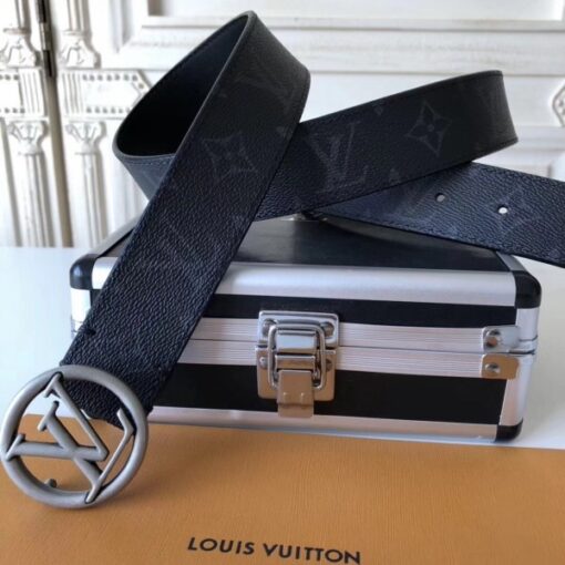 Replica Louis Vuitton LV Crcle 35mm Belt Monogram Eclipse M9931Q 4