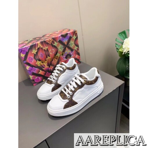 Replica Louis Vuitton Time Out Sneakers In Monogram Leather 4