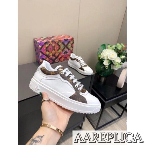 Replica Louis Vuitton Time Out Sneakers In Monogram Leather 6