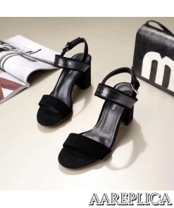 Replica Louis Vuitton Black Wordplay Sandals 2