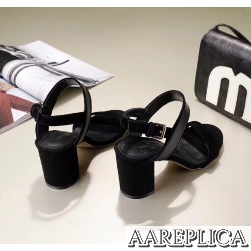 Replica Louis Vuitton Black Wordplay Sandals 4