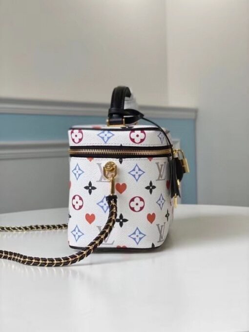 Replica Louis Vuitton Game On Vanity PM White Bag 3