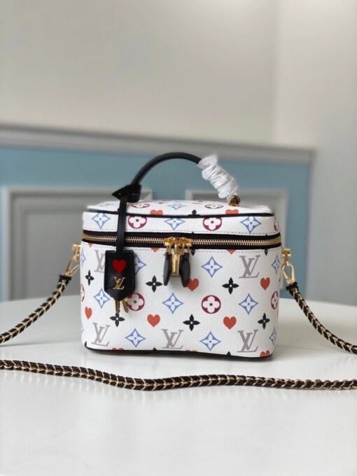 Replica Louis Vuitton Game On Vanity PM White Bag 5