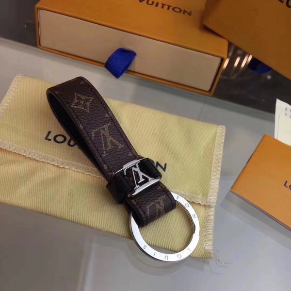 Fake Louis Vuitton Since 1854 Dragonne Dauphine Key Holder Black