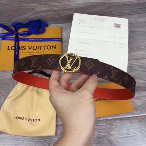 Replica Louis Vuitton LV Circle 35mm Reversible Belt M9936U for Sale