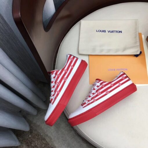Replica Louis Vuitton LV Escale Stellar Sneakers Red 8