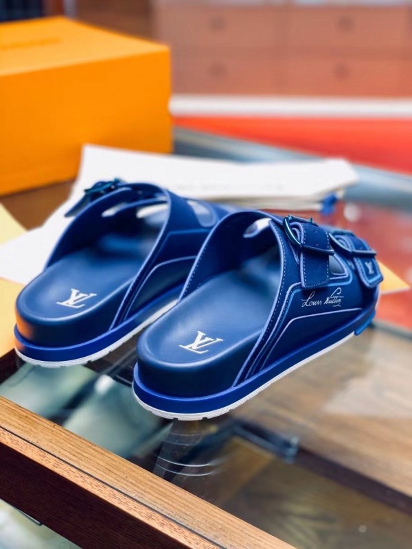 Louis Vuitton EPI LV Trainer Mule 2023 Ss, Blue, 9