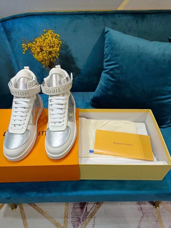 Louis Vuitton Lv Boombox High-top Sneakers White