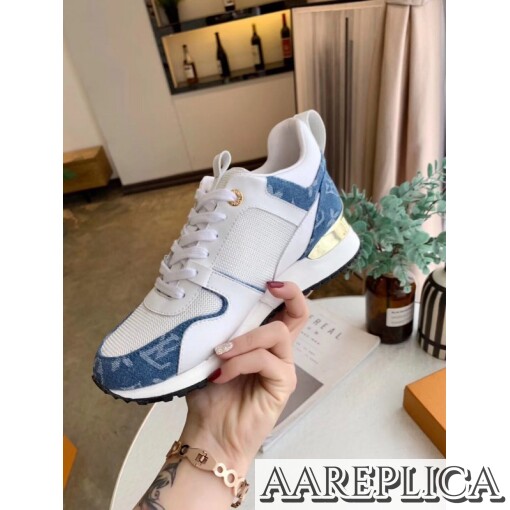 Replica Louis Vuitton Women’s Run Away Sneaker Monogram Denim 2