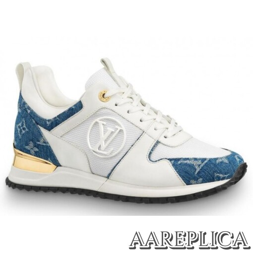 Replica Louis Vuitton Women’s Run Away Sneaker Monogram Denim 3