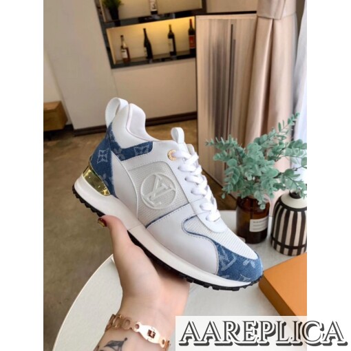 Replica Louis Vuitton Women’s Run Away Sneaker Monogram Denim 4