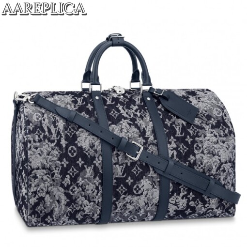 Replica Louis Vuitton Keepall Bandouliere 50 Monogram Tapestry M57285 7